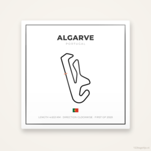 Circuit Algarve tegeltje Grid Light | Portugal