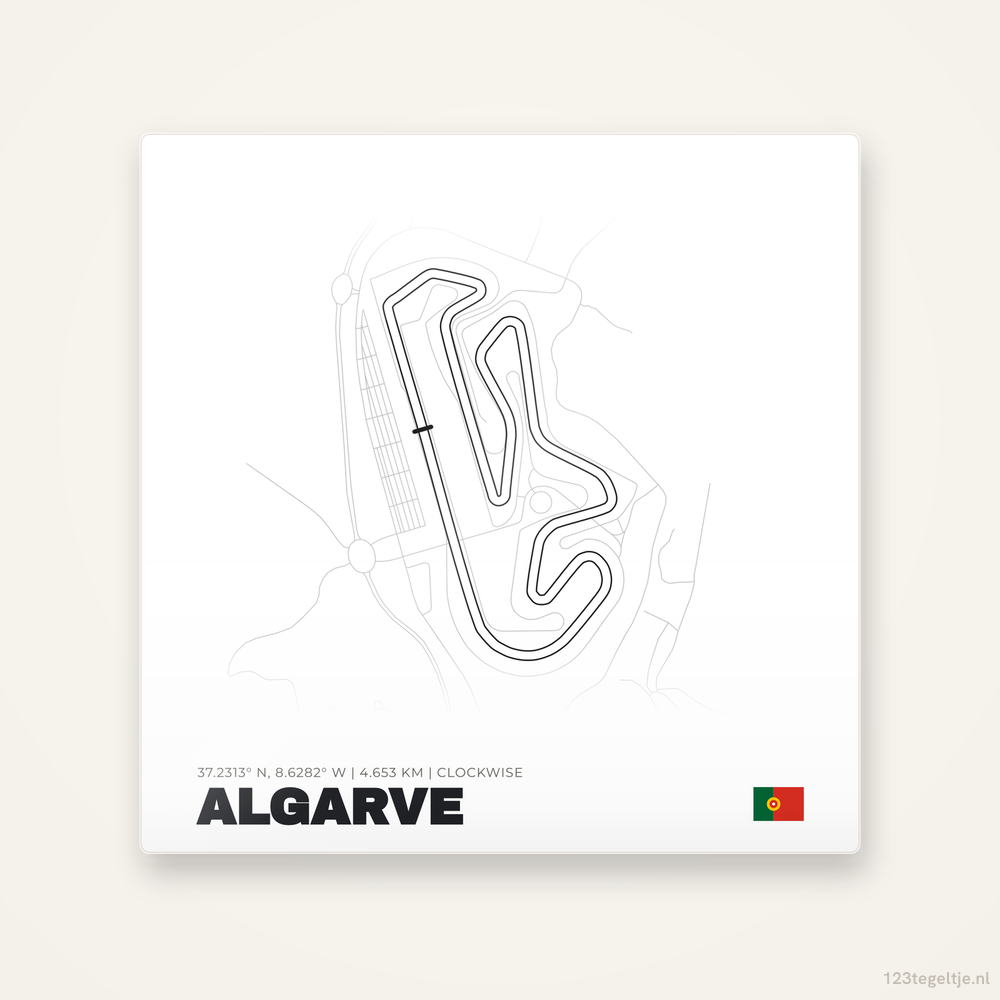 Circuit Algarve tegeltje | Portugal