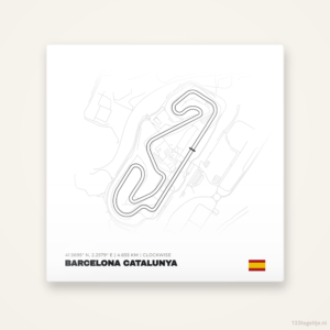 Circuit Barcelona Catalunya tegeltje | Spanje
