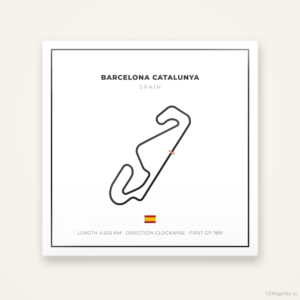 Circuit Barcelona Catalunya tegeltje Grid Light | Spanje