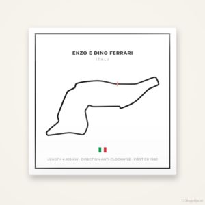 Circuit Enzo e Dino Ferrari tegeltje Grid Light | Italië