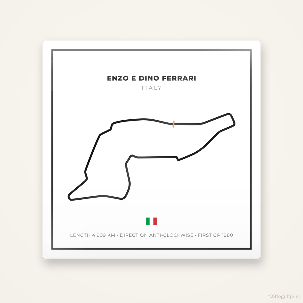 Circuit Enzo e Dino Ferrari tegeltje Grid Light | Italië