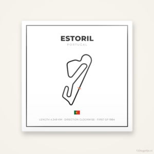Circuit Estoril tegeltje Grid Light | Portugal
