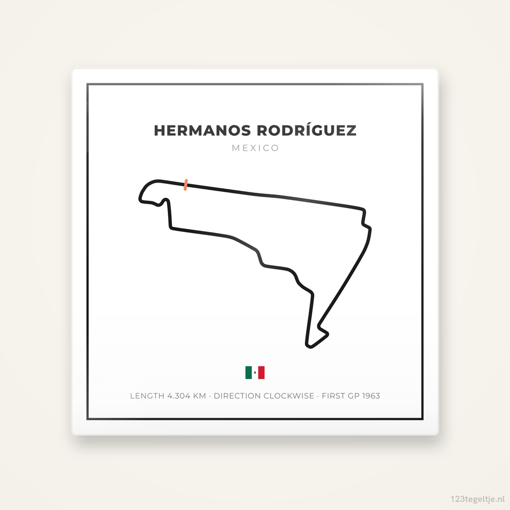 Circuit Hermanos Rodríguez tegeltje Grid Light | Mexico
