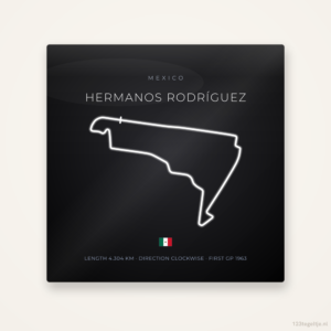 Circuit Hermanos Rodríguez tegeltje Night Apex | Mexico