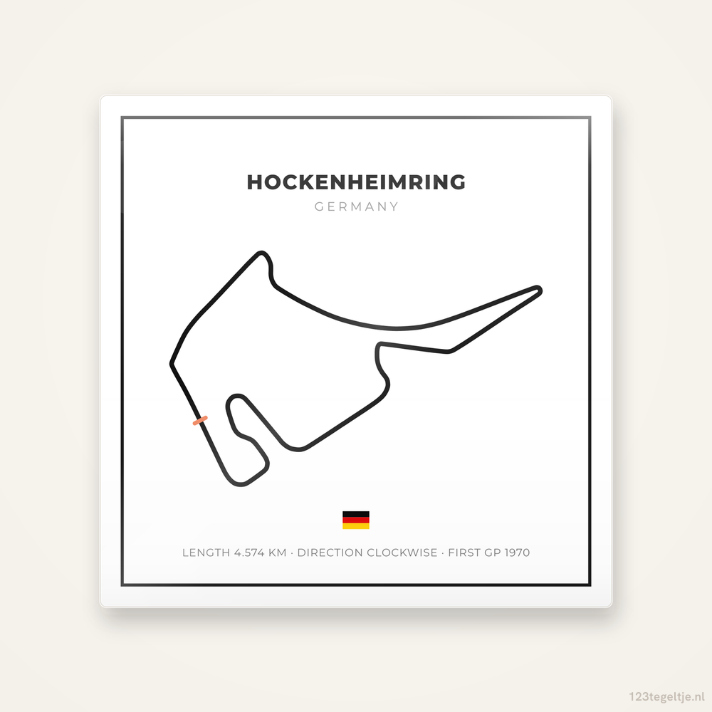 Circuit Hockenheimring tegeltje Grid Light | Duitsland