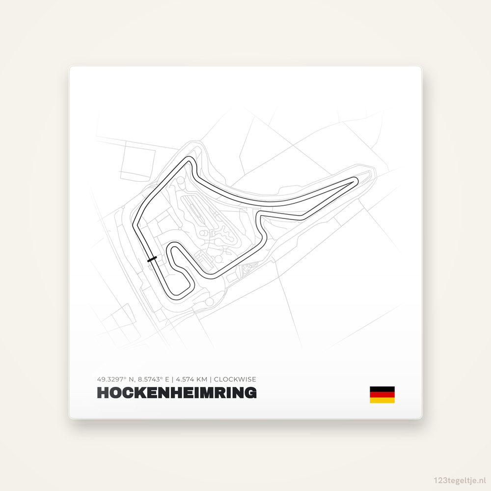 Circuit Hockenheimring tegeltje | Duitsland
