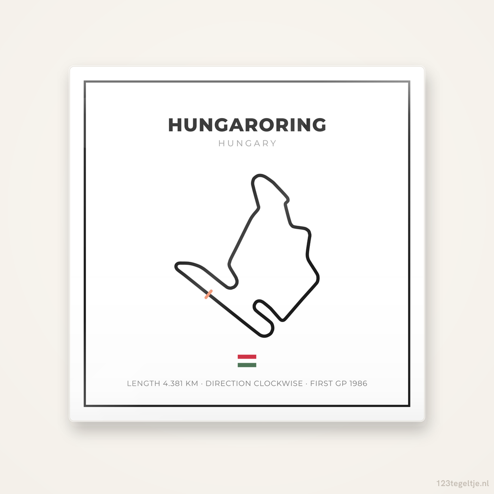 Circuit Hungaroring tegeltje Grid Light | Hongarije