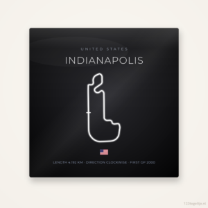 Circuit Indianapolis tegeltje Night Apex | Verenigde Staten