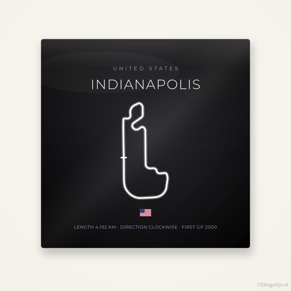 Circuit Indianapolis tegeltje Night Apex | Verenigde Staten