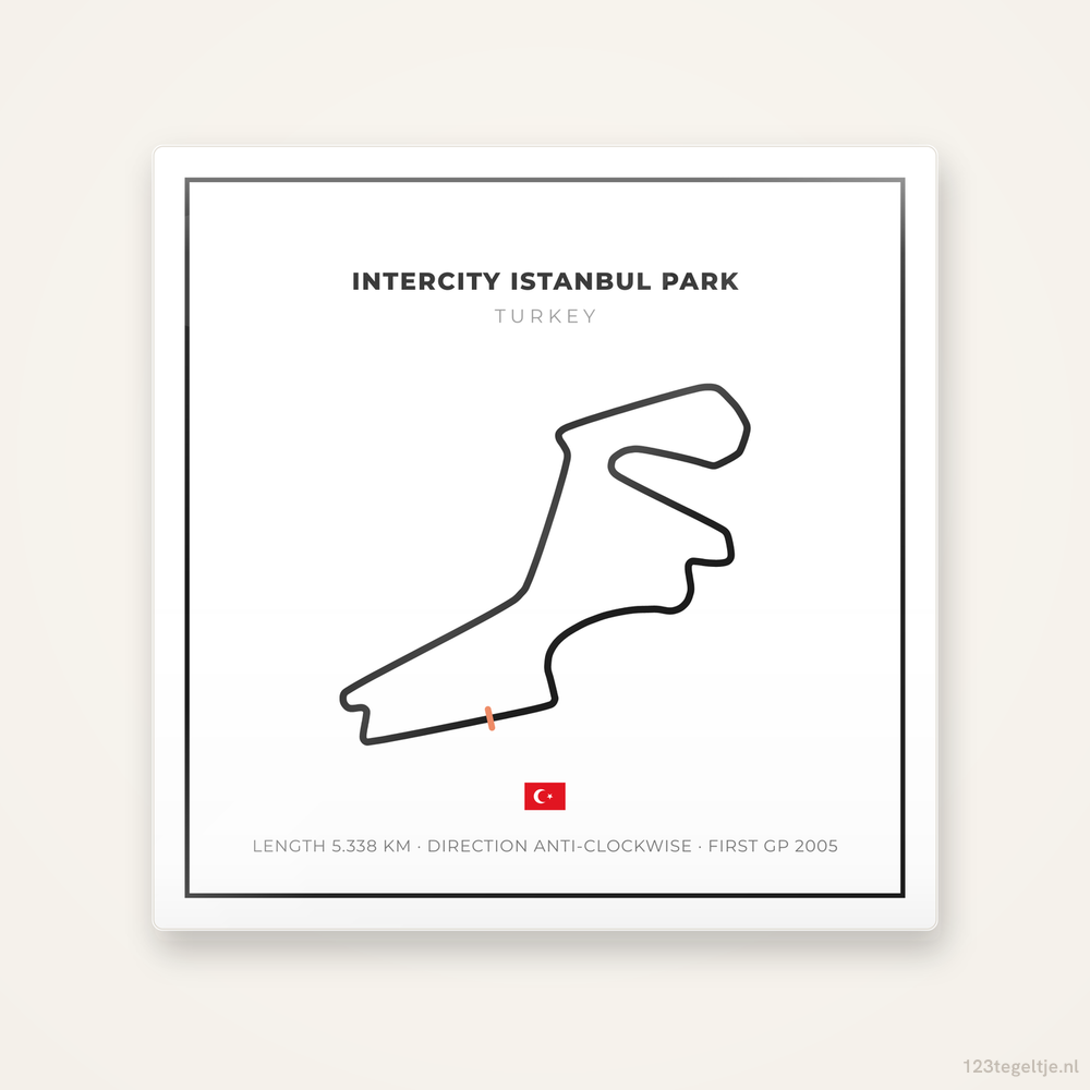 Circuit Intercity Istanbul Park tegeltje Grid Light | Turkije