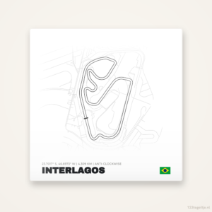 Circuit Interlagos tegeltje | Brazilië