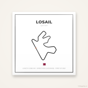 Circuit Losail tegeltje Grid Light | Qatar