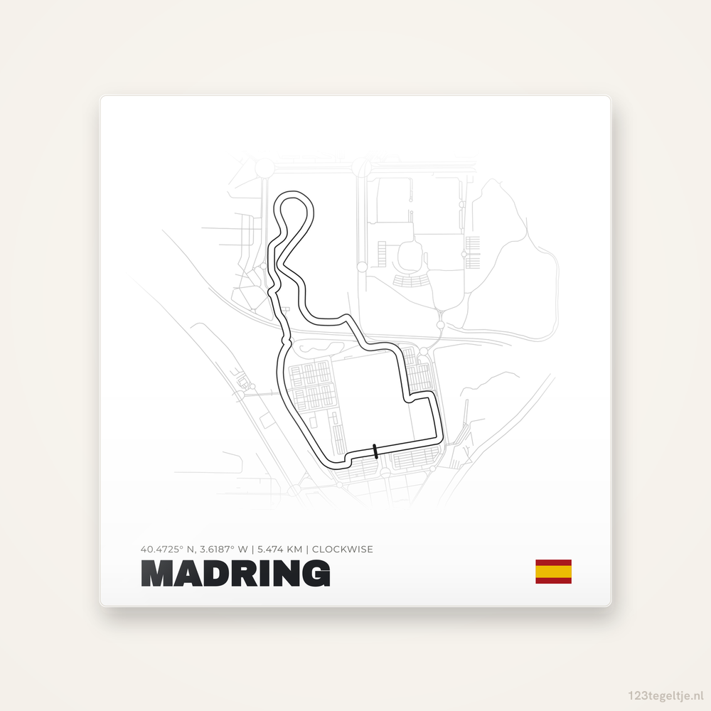 Circuit Madring tegeltje | Spanje