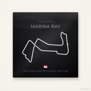 Circuit Marina Bay tegeltje Night Apex | Singapore