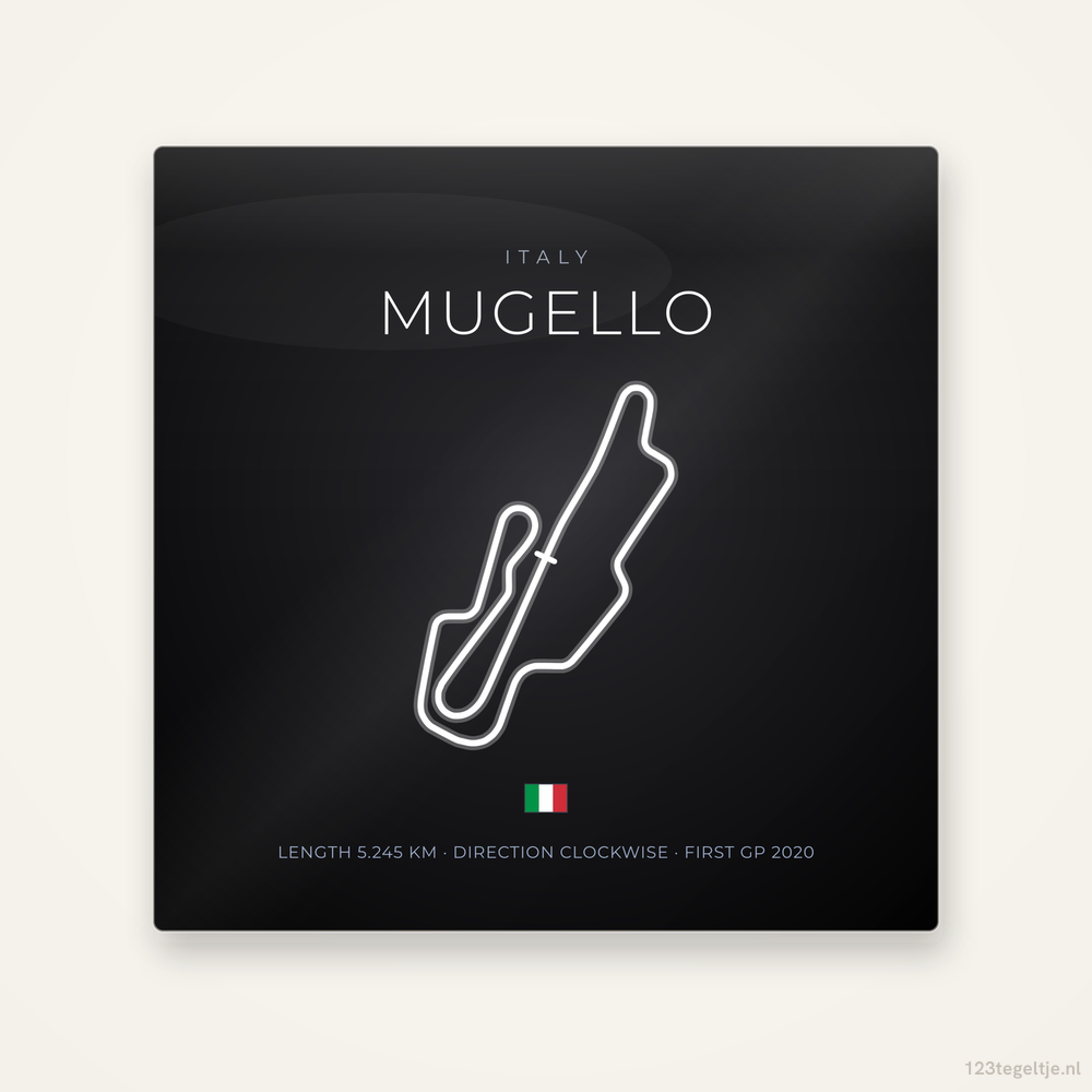 Circuit Mugello tegeltje Night Apex | Italië