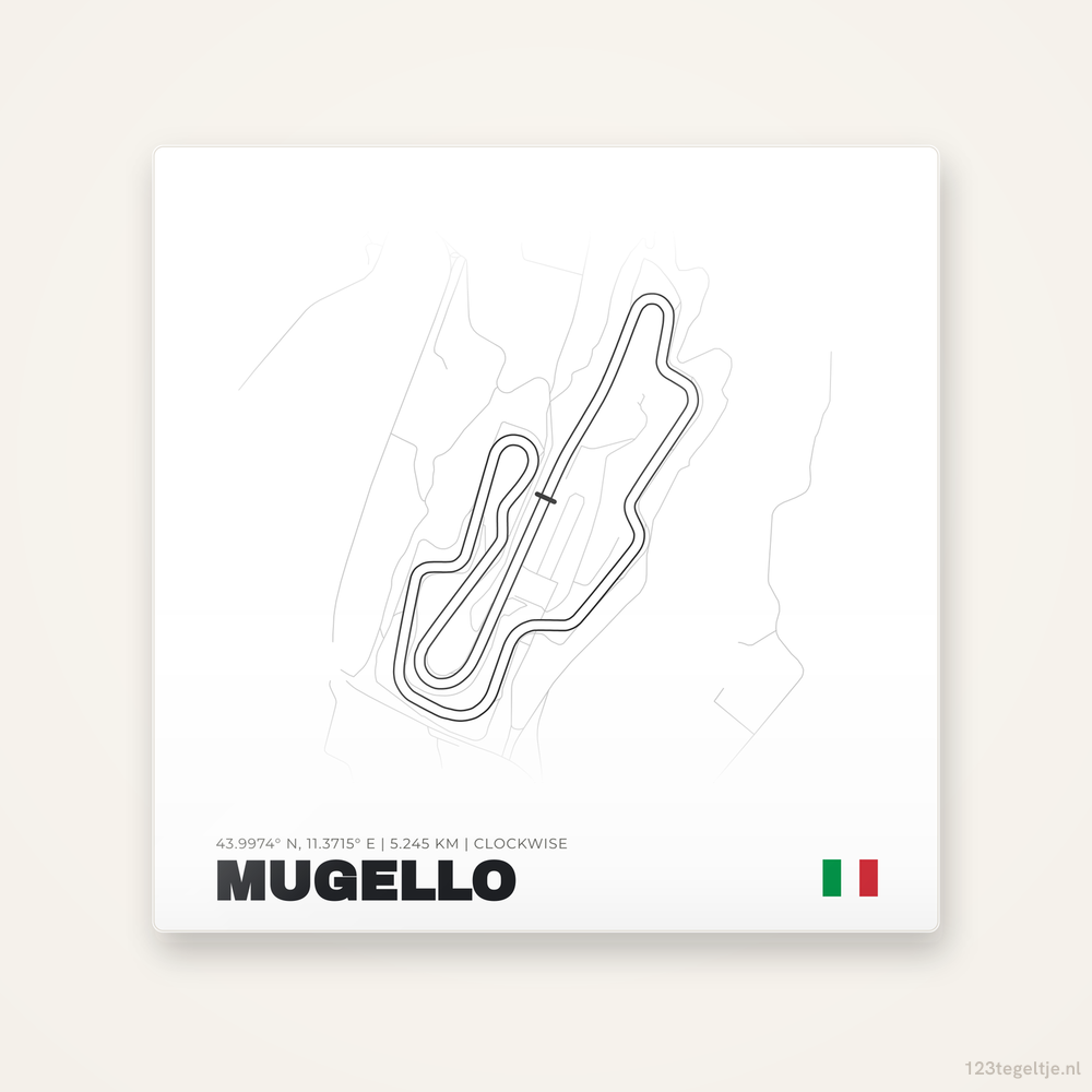 Circuit Mugello tegeltje | Italië