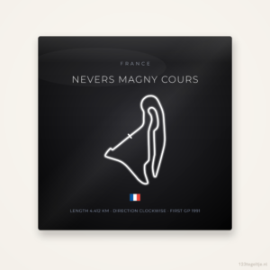 Circuit Nevers Magny Cours tegeltje Night Apex | Frankrijk