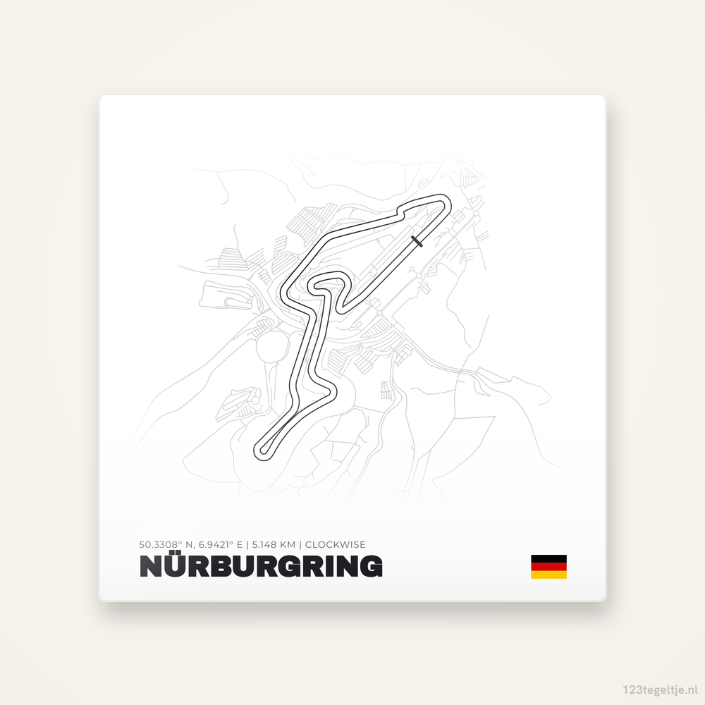 Circuit Nürburgring tegeltje | Duitsland