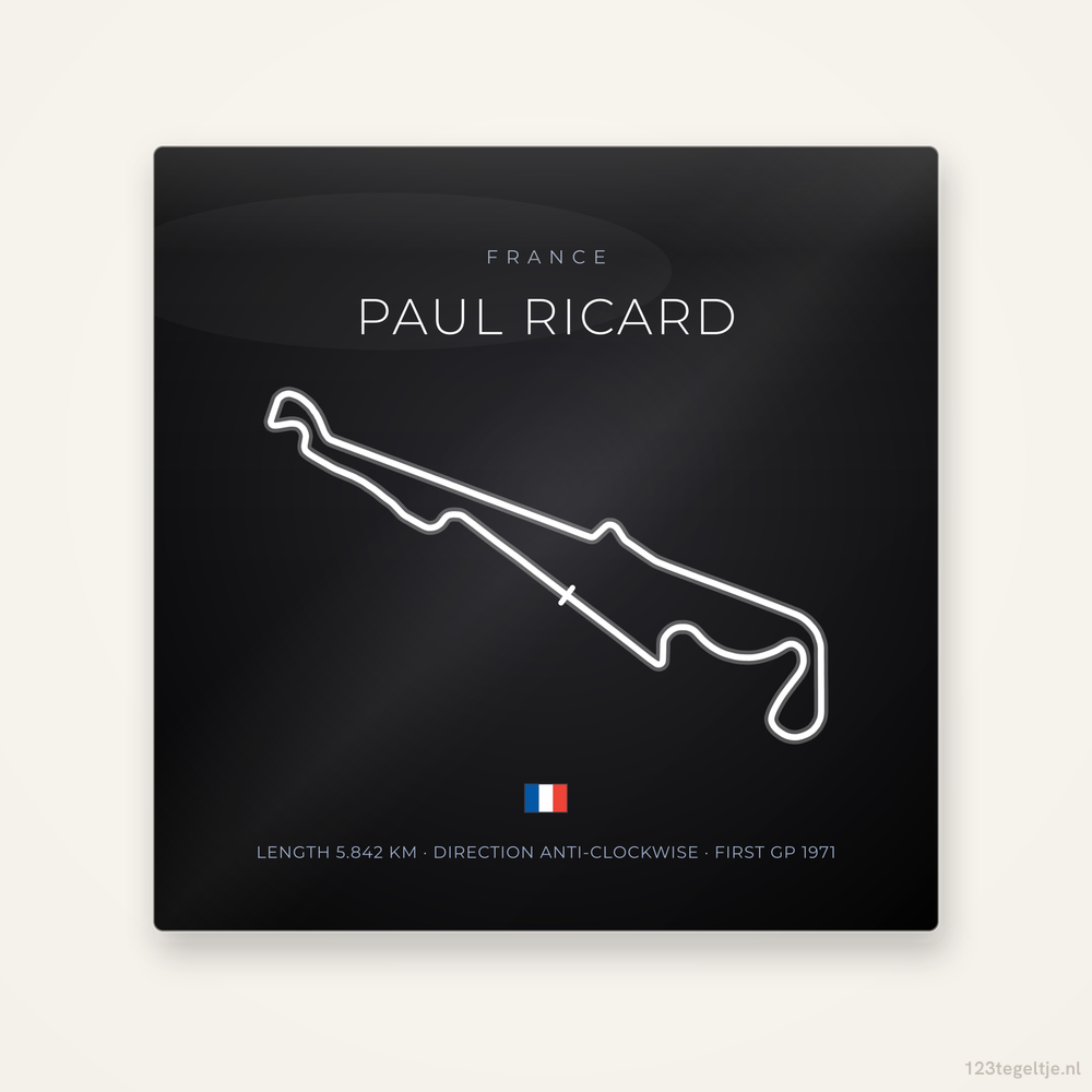 Circuit Paul Ricard tegeltje Night Apex | Frankrijk