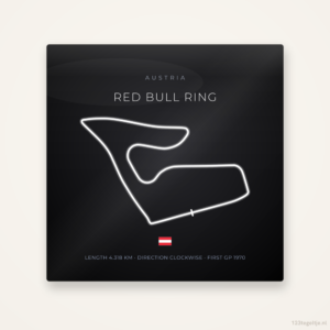 Circuit Red Bull Ring tegeltje Night Apex | Oostenrijk