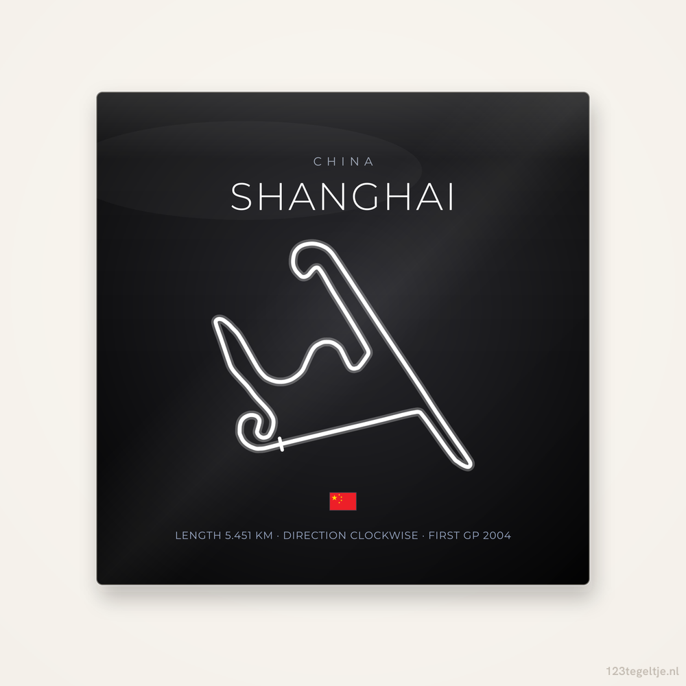Circuit Shanghai tegeltje Night Apex | China