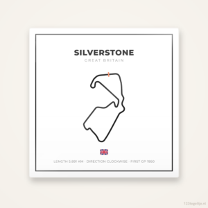 Circuit Silverstone tegeltje Grid Light | Groot Brittannië