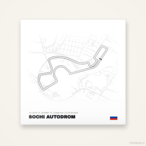 Circuit Sochi Autodrom tegeltje | Rusland