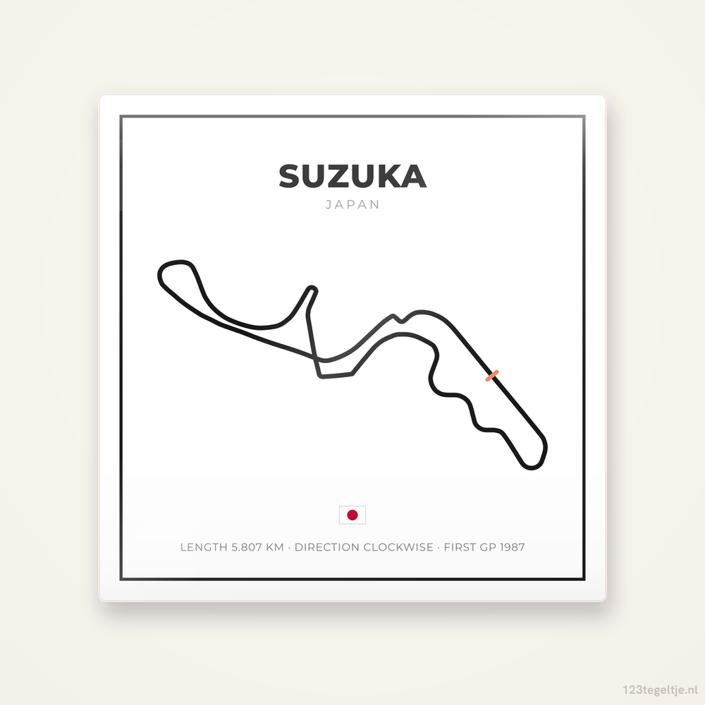 Circuit Suzuka tegeltje Grid Light | Japan