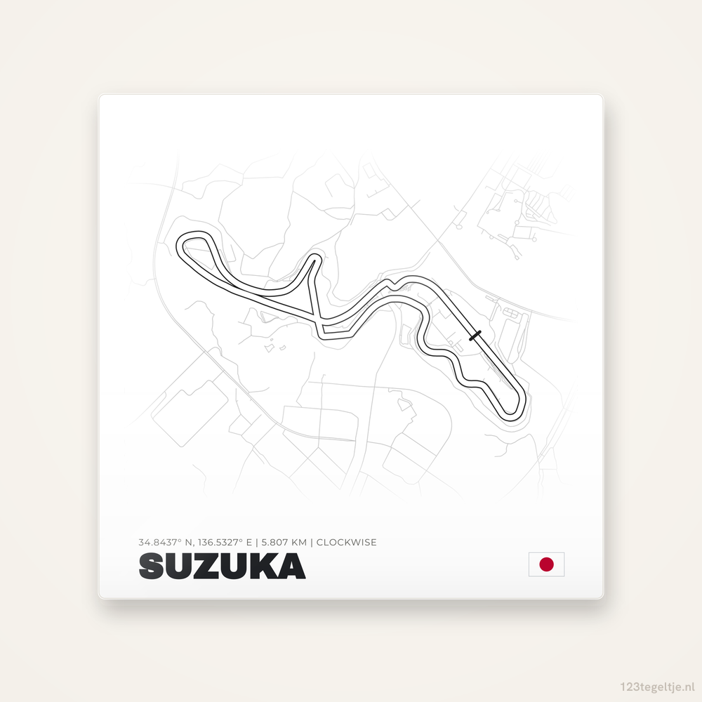 Circuit Suzuka tegeltje | Japan