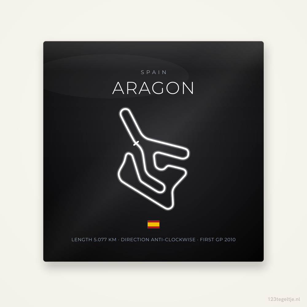 MotoGP circuit Aragon tegeltje Night Apex | Spanje
