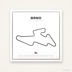 MotoGP circuit Brno tegeltje Grid Light | Tsjechie