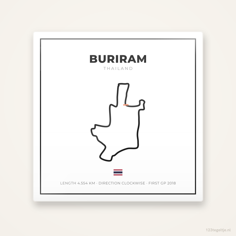 MotoGP circuit Buriram tegeltje Grid Light | Thailand