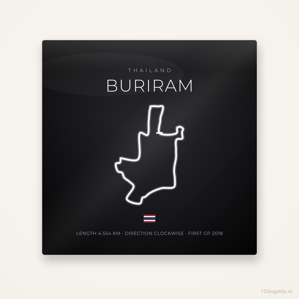 MotoGP circuit Buriram tegeltje Night Apex | Thailand