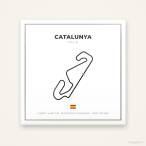 MotoGP circuit Catalunya tegeltje Grid Light | Spanje