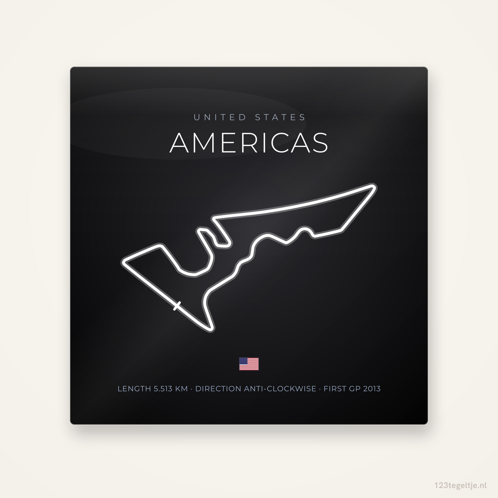 MotoGP circuit Americas tegeltje Night Apex | Verenigde Staten