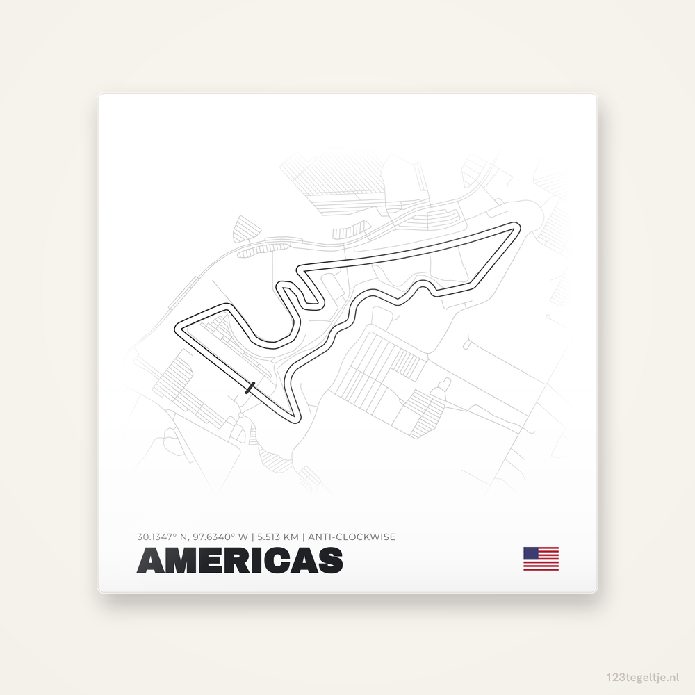 MotoGP circuit Americas tegeltje | Verenigde Staten