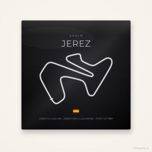 MotoGP circuit Jerez tegeltje Night Apex | Spanje