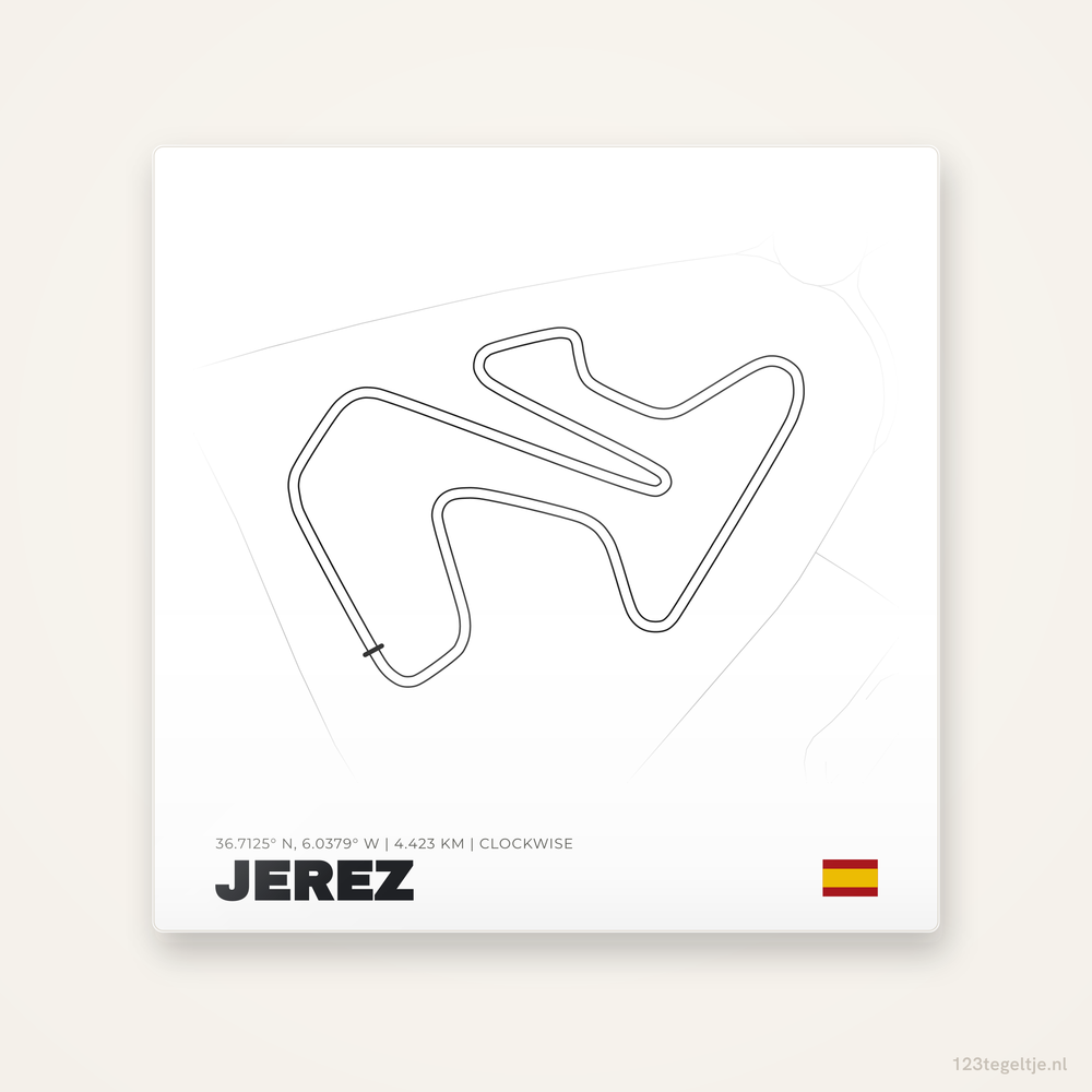 MotoGP circuit Jerez tegeltje | Spanje