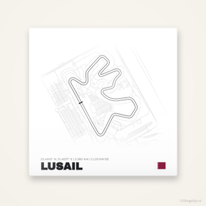 MotoGP circuit Lusail tegeltje | Qatar