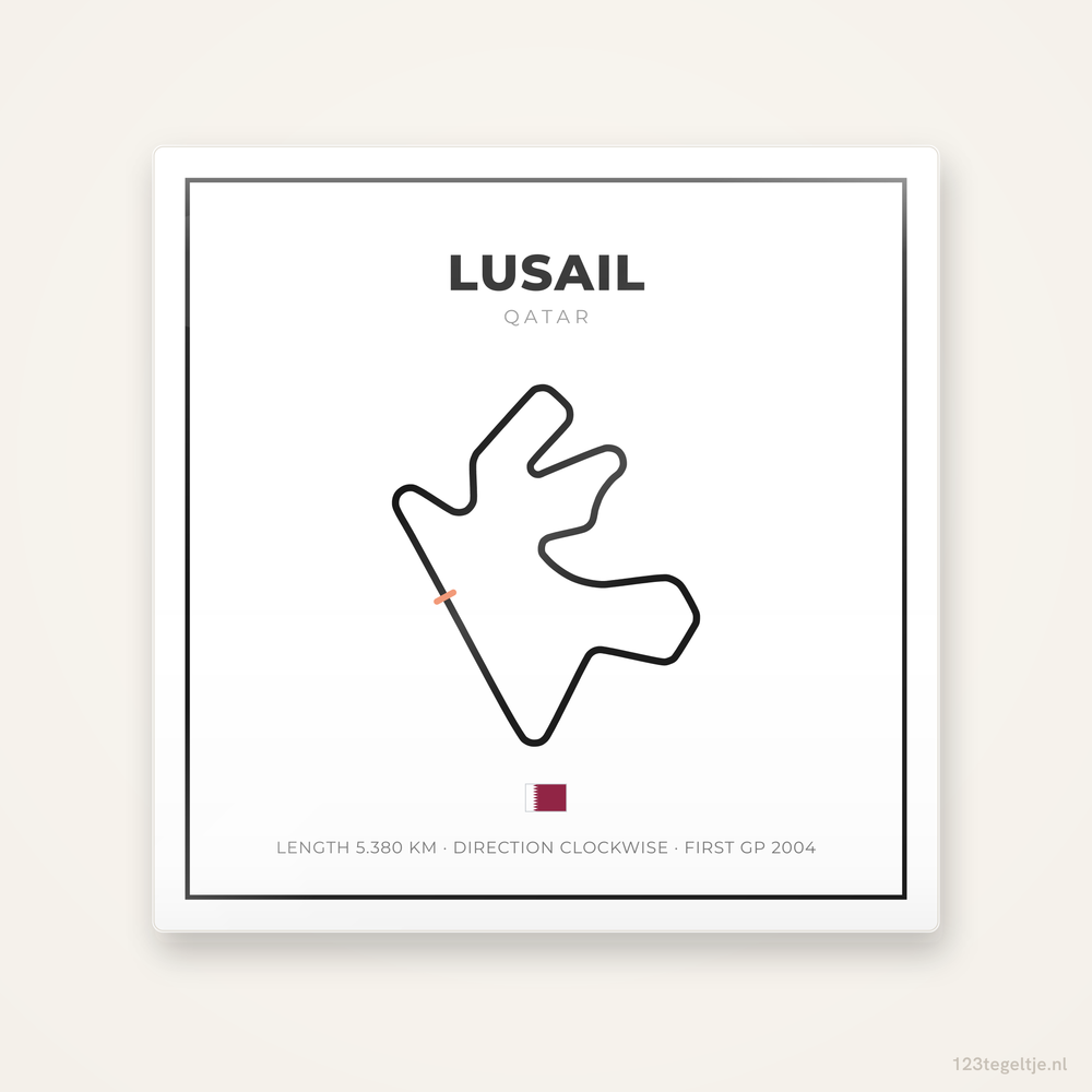 MotoGP circuit Lusail tegeltje Grid Light | Qatar