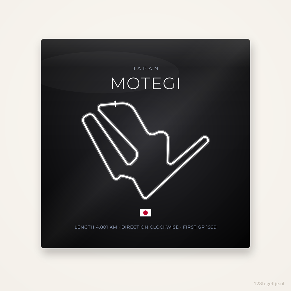 MotoGP circuit Motegi tegeltje Night Apex | Japan