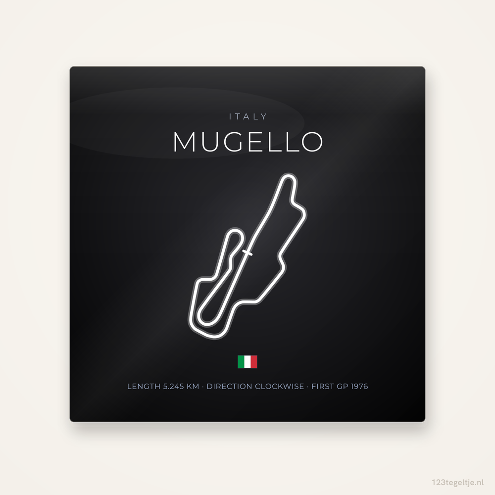 MotoGP circuit Mugello tegeltje Night Apex | Italie