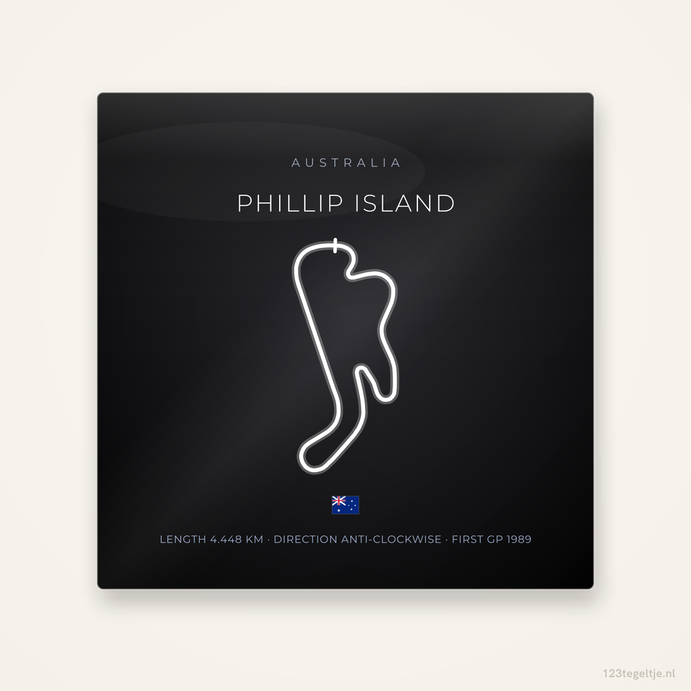 MotoGP circuit Phillip Island tegeltje Night Apex | Australie