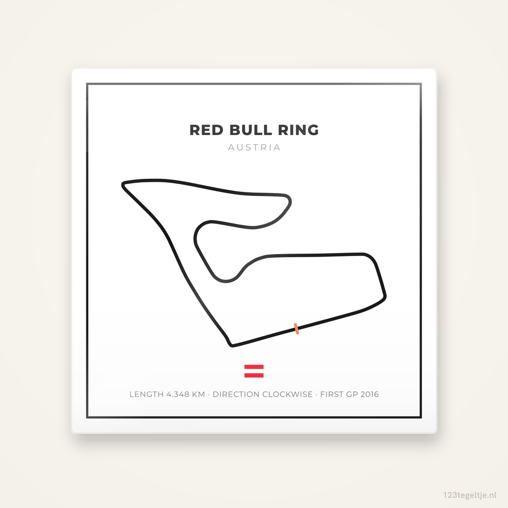 MotoGP circuit Red Bull Ring tegeltje Grid Light | Oostenrijk