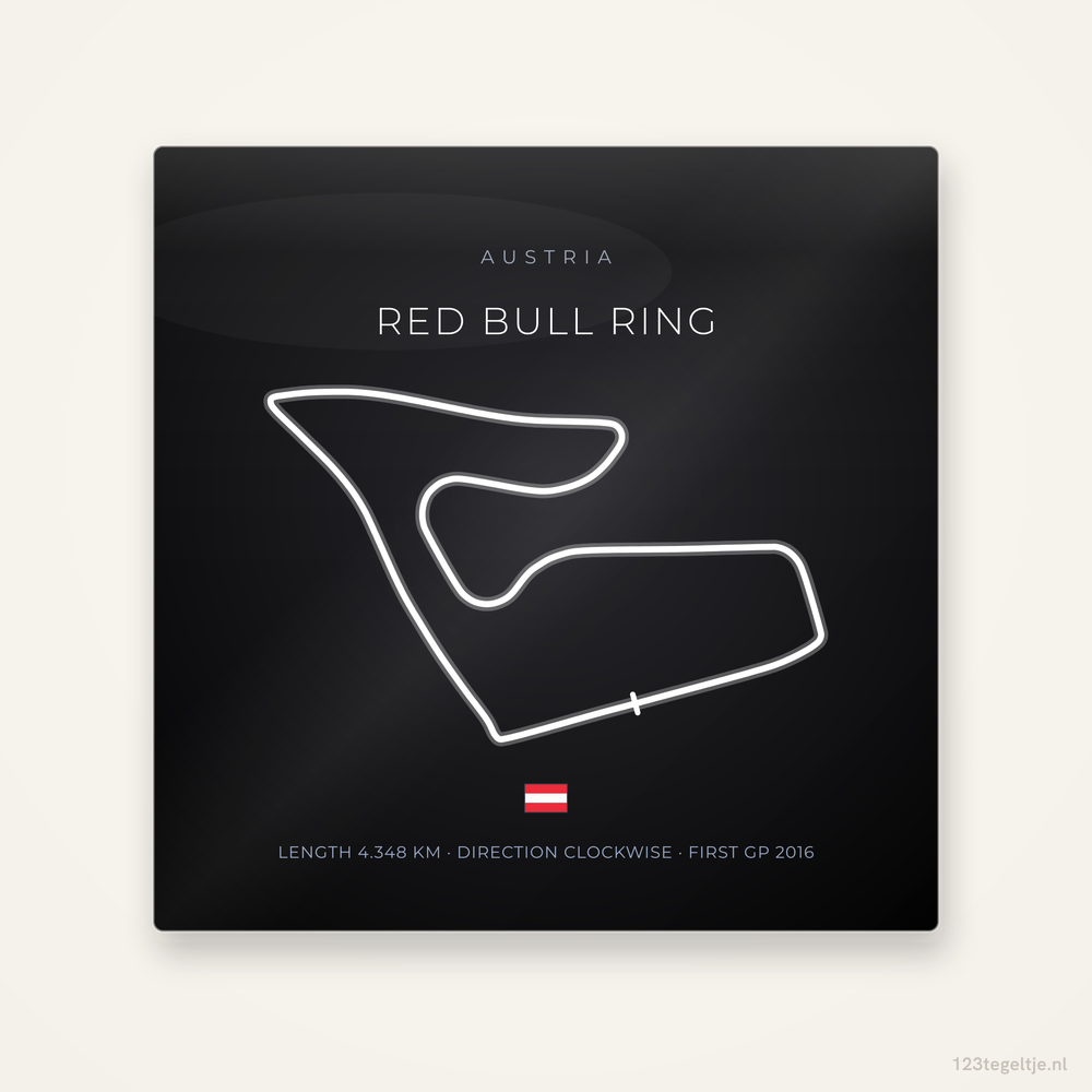 MotoGP circuit Red Bull Ring tegeltje Night Apex | Oostenrijk