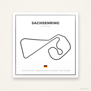 MotoGP circuit Sachsenring tegeltje Grid Light | Duitsland