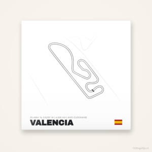 MotoGP circuit Valencia tegeltje | Spanje