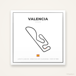 MotoGP circuit Valencia tegeltje Grid Light | Spanje