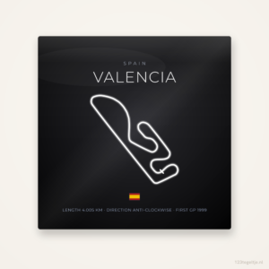 MotoGP circuit Valencia tegeltje Night Apex | Spanje